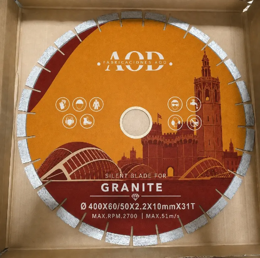 2 Disco Diamante SILENT Ø400 · GRANITO